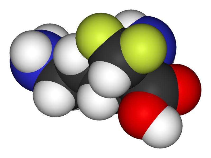 A computer generated 3D image of a protein model.