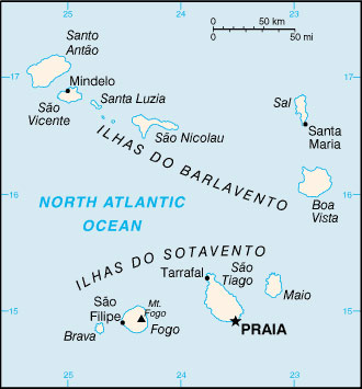 Cape Verde map