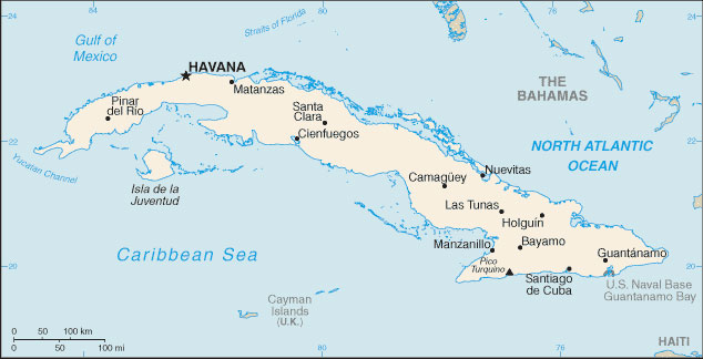 Cuba map