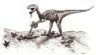 Deinonychus feeding