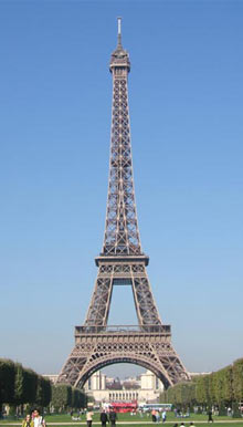 The Eiffel Tower in Paris, France