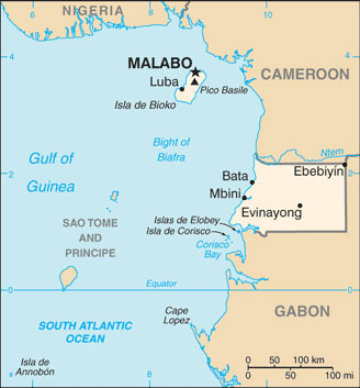 Equatorial Guinea map