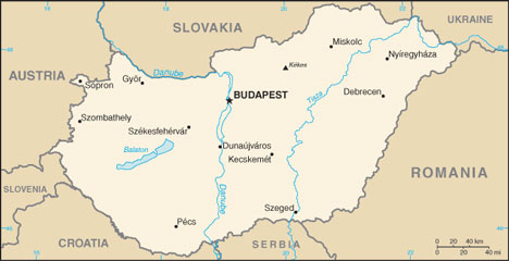 Hungary map