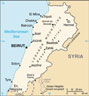 Map of Lebanon