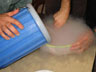 Liquid nitrogen ice cream