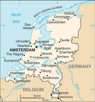 Netherlands map