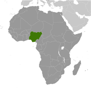 Nigeria location