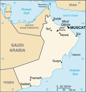 Oman map