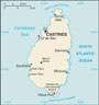 Map of Saint Lucia