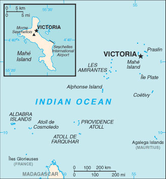 Seychelles map