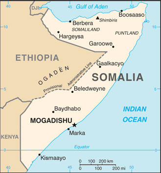 Somalia map