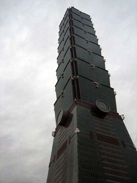 Taipei 101, or the Taipei Financial Center as it is also known, was the tallest building in the world from 2004 to 2010. Located in Taipei, Taiwan it reaches an impressive height of 509 metres (1671 feet). The enormous tower is seen as an icon of modern Taiwan.