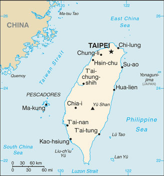 Taiwan map