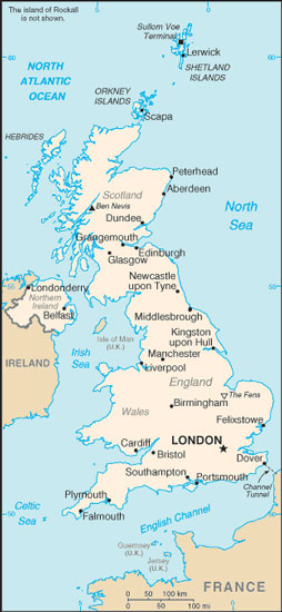 United Kingdom map