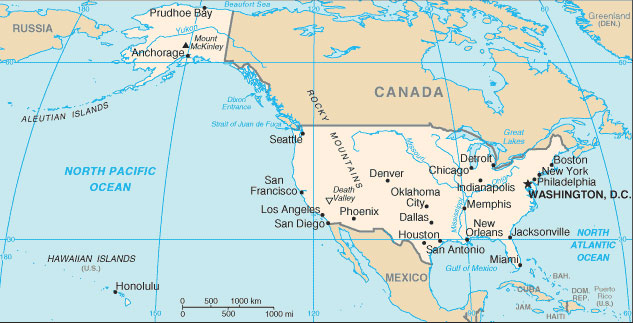 United States map